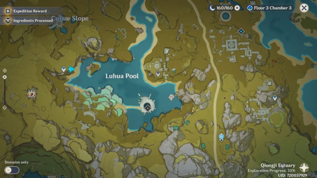 Luhua Pool Fire Puzzle Location
