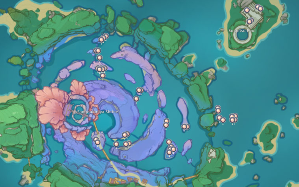 Sango Pearl Map